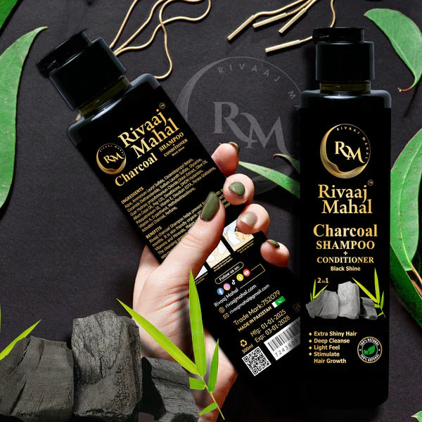 Rivaaj Mahal 2 in 1 Shampoo and Herbal Oil Bundle – Complete Hair Care Solution for Pakistani Hair