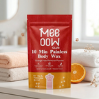 10 Min Painless Body Wax by Meeoow Club – Orange Hair Removal Powder